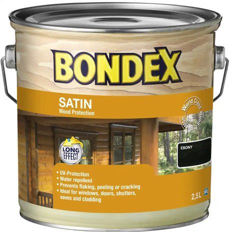 Bondex Satin Finish Wood Protection 2.5 Litre - Ebony | 363019