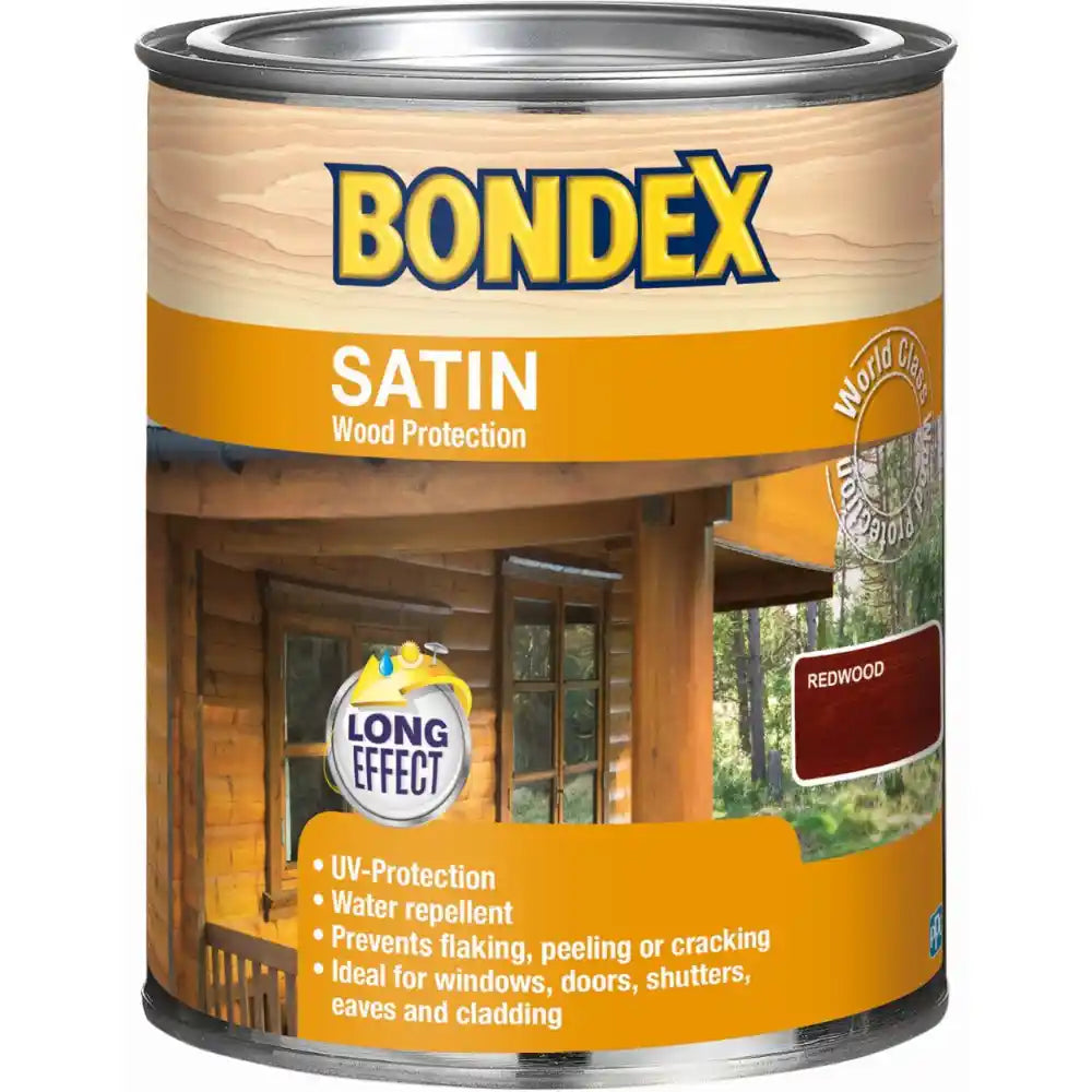 Bondex Satin Woodstain Protection 750ml - Redwood | 363009
