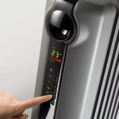 Delonghi Radia S 2kw Oil Filled Radiator with Timer - Dark Grey | TRRS0920E.G