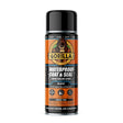 Gorilla Waterproof Coat and Seal black liquid sealant spray can 450ml with orange and black label featuring gorilla branding and product information