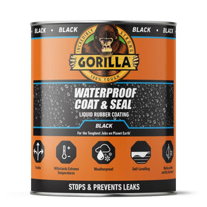 Gorilla Waterproof Coat and Seal Liquid Rubber Coating Black 946ml | 114558