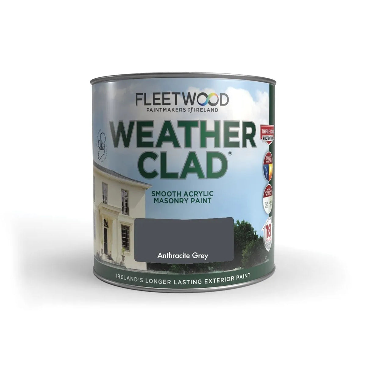 Fleetwood Weatherclad Masonry Paint 5 Litre - Anthracite Grey | XWC50AG