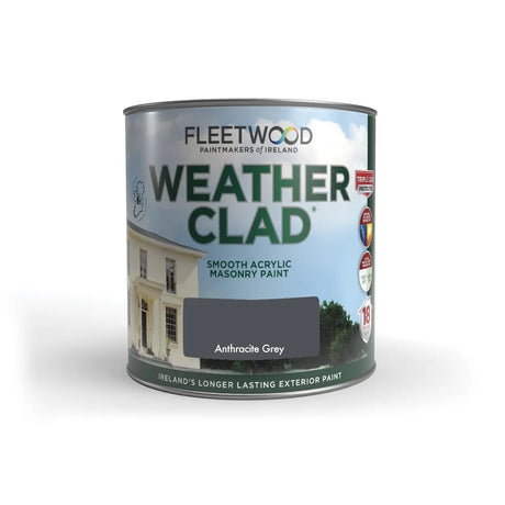 Fleetwood Weatherclad Masonry Paint 5 Litre - Anthracite Grey | XWC50AG