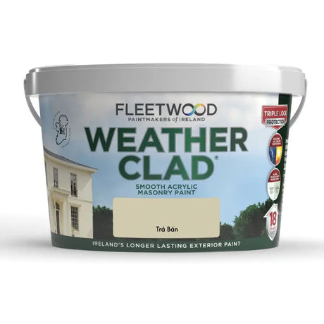 Fleetwood Weatherclad Masonry Paint 10 Litre - Tra Ban | XWC10TN