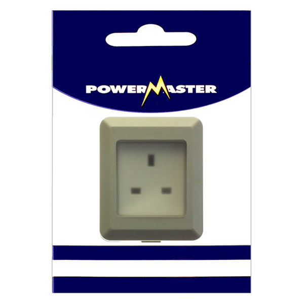 Powermaster Single 1 Gang Outdoor Damp Proof Socket | 1393-04