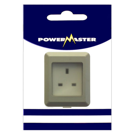 Powermaster Single 1 Gang Outdoor Damp Proof Socket | 1393-04