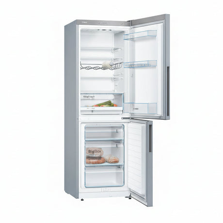 Bosch Series 4 176cm 60/40 Fridge Freezer Low Frost - Inox | KGV33VLEAG