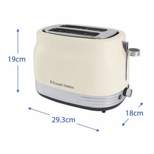 Russell Hobbs Hanley 2 Slice Toaster - Jasmine | 28650