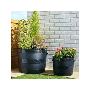 Blacksmith Tub Garden Planter Small - Black | GA0836