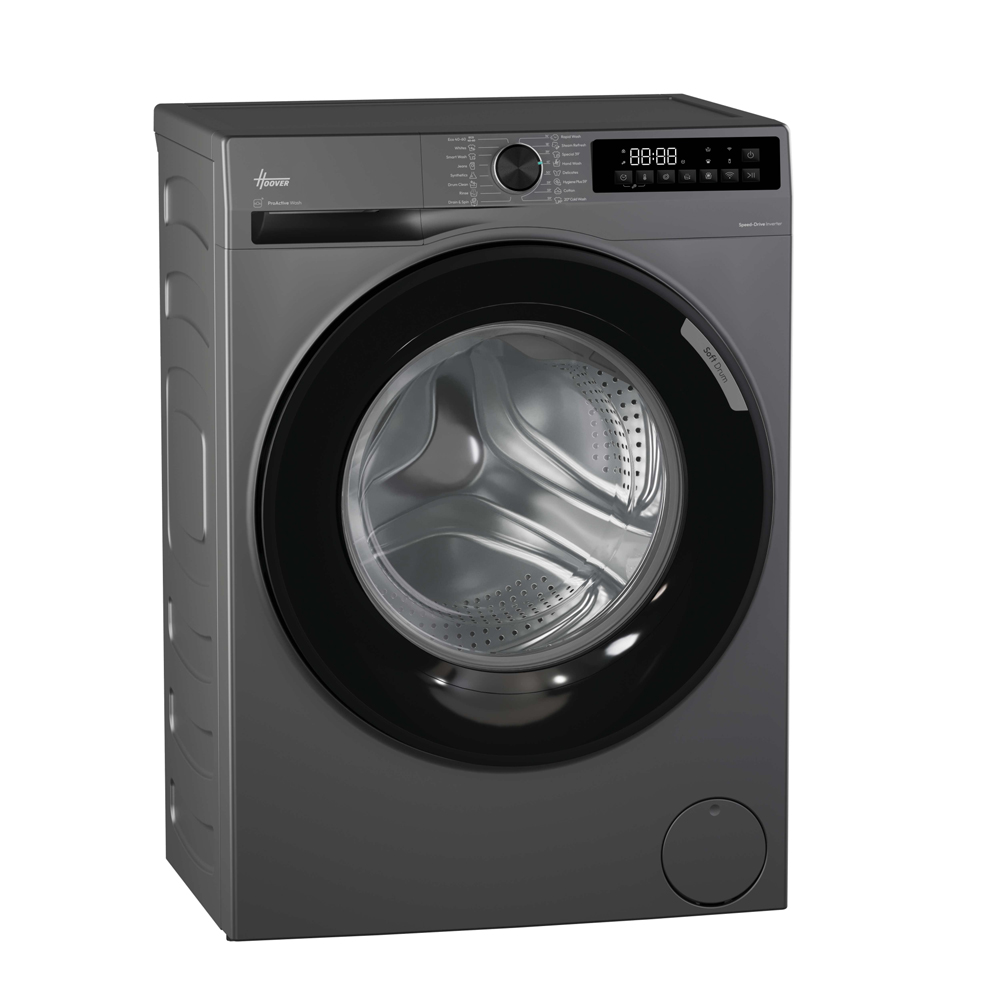 Hoover Pro Wash 10kg 1400 Spin Washing Machine with Wifi - Graphite | HBR410BL8G-80