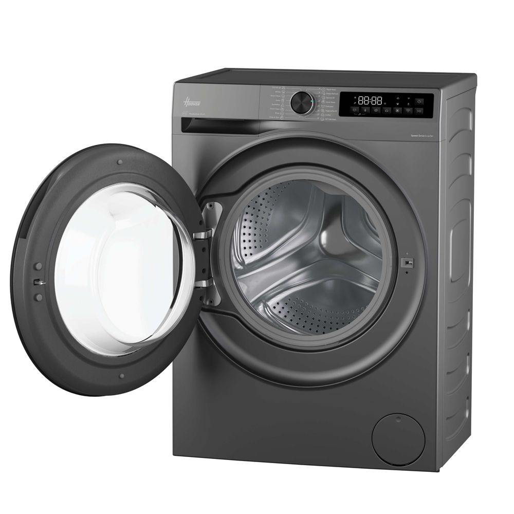 Hoover Pro Wash 10kg 1400 Spin Washing Machine with Wifi - Graphite | HBR410BL8G-80