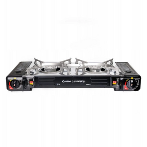Platinet Camping Gas Stove 2 Burner - Black | 461351