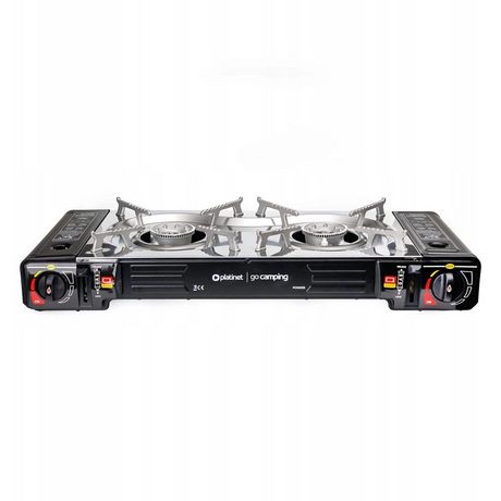 Platinet Camping Gas Stove 2 Burner - Black | 461351