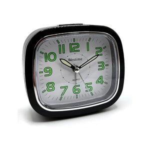 Apollo Oblong Black Quartz Alarm Clock | CL6080B
