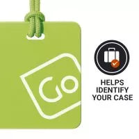 Go Travel Luggage Suitcase Tags 2 Pack - Yellow / Green | 152.102
