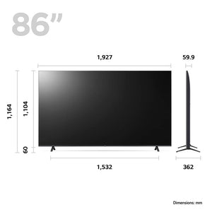 LG 86 Inch UR78 Smart 4K Ultra HD HDR LED TV | 86UR78006LB.AEK