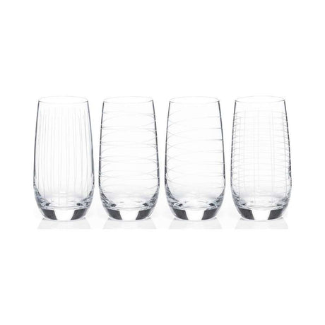 Newgrange Living Clear Cut Party Hi Ball Gasses Set of 4 | 1710072