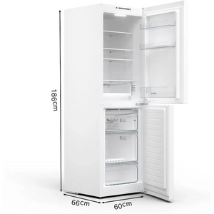 Bosch Serie 2 186cm 50/50 Frost Free Fridge Freezer - White | KGN34NWEAG