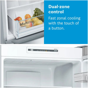 Bosch Serie 2 186cm 50/50 Frost Free Fridge Freezer - White | KGN34NWEAG