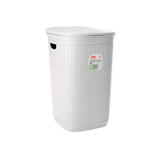 Domus Laundry Hamper with Lid 50 Litre - White | 55469