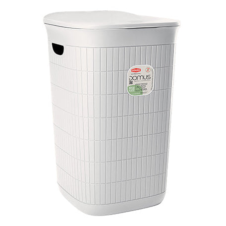 Domus Laundry Hamper with Lid 50 Litre - White | 55469