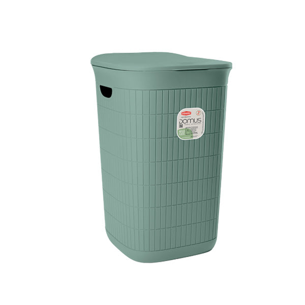 Domus Laundry Hamper Basket with Lid 50 Litre - Green Tea | 55470