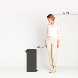 Brabantia Newicon 30 Litre Pedal Bin - Matt Black | 114540