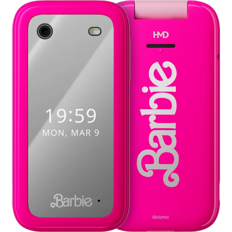 HMD Barbie Flip Phone Sim Free - Pink | 1GF030APC1L04