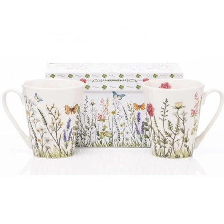 The Emma James 2 Piece Mug Set 12oz - Rose Design | SR2