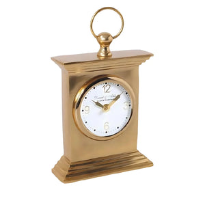 Vintage Quartz Seiko Mantel Clock Brass/Gold Tone Made In Japan - Foto 6