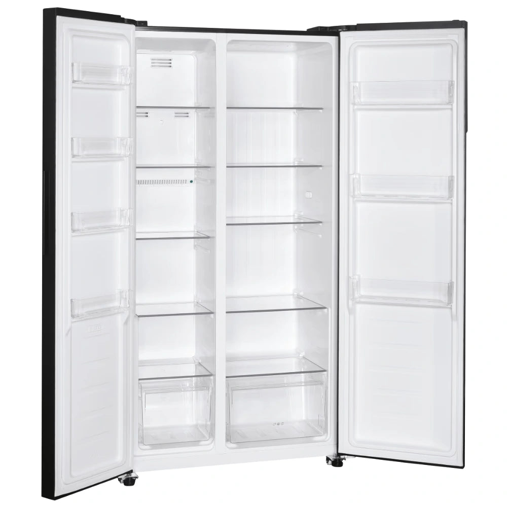 Candy Side By Side American Style Fridge Freezer 442 Litre - Black | CHSBSV5172EBKN