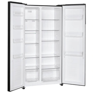 Candy Side By Side American Style Fridge Freezer 442 Litre - Black | CHSBSV5172EBKN