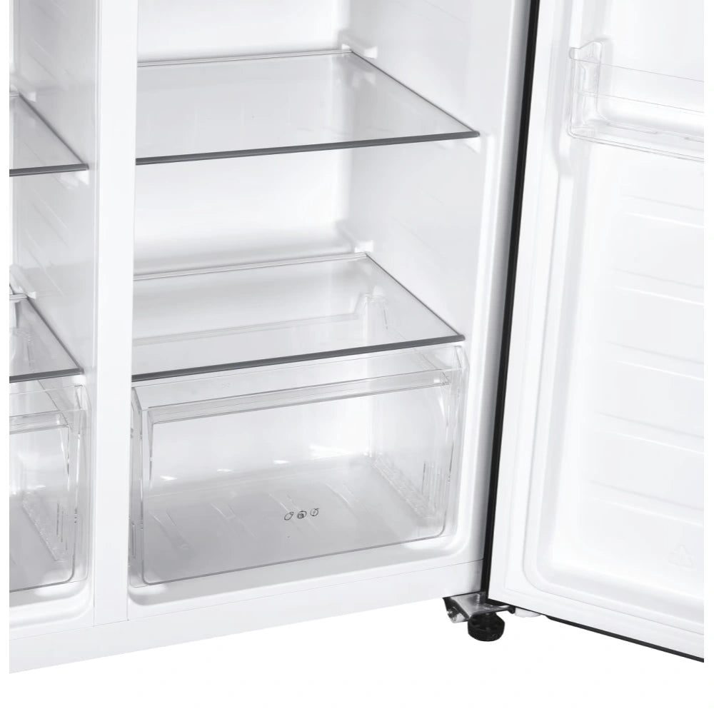 Candy Side By Side American Style Fridge Freezer 442 Litre - Black | CHSBSV5172EBKN