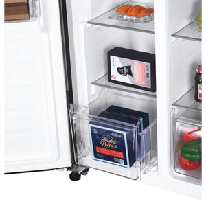 Candy Side By Side American Style Fridge Freezer 442 Litre - Black | CHSBSV5172EBKN