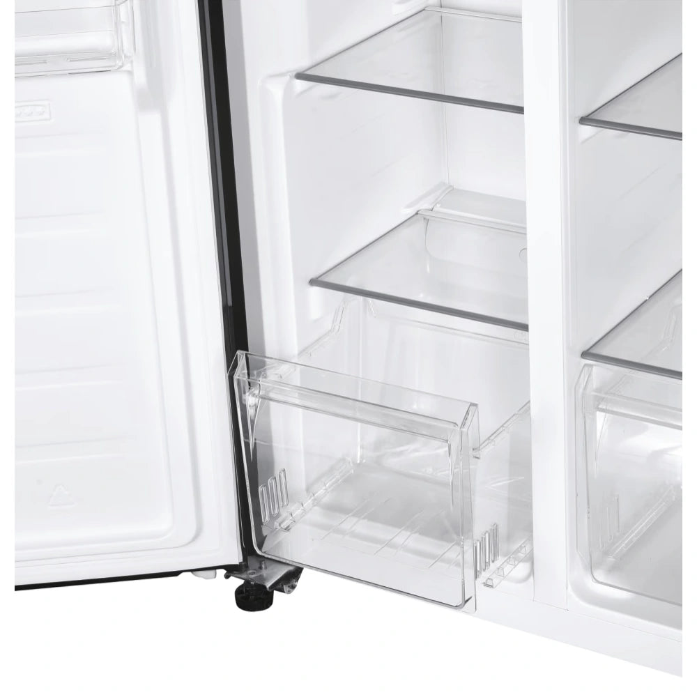 Candy Side By Side American Style Fridge Freezer 442 Litre - Black | CHSBSV5172EBKN