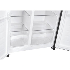 Candy Side By Side American Style Fridge Freezer 442 Litre - Black | CHSBSV5172EBKN