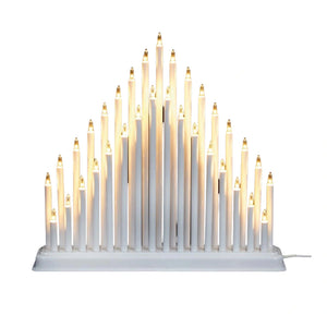 Premier Modern 33 Light Candle Bridge Tower - White | FLI191002