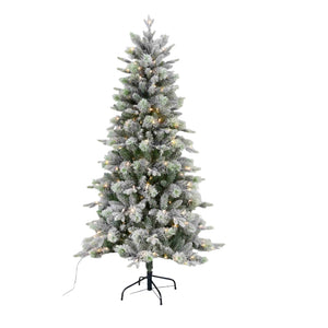 National Tree Company Snowy Stamford Christmas Tree - 7ft | PESSTAM-500-70