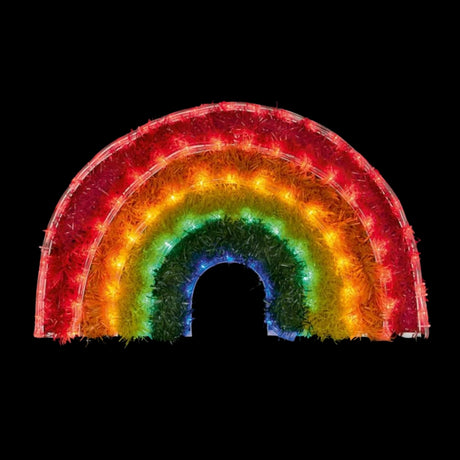 Premier LED Rainbow Tinsel Rope Light - 57cm x 34cm | FLV213171