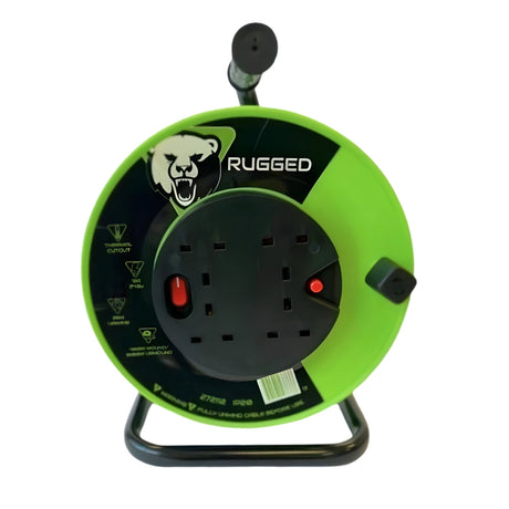 Rugged 25 Metre 13A 4 Socket Cable Reel | 272112
