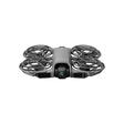 DJI Neo 2 compact drone with four black propeller guards and central camera, gray body shown from front view against white background