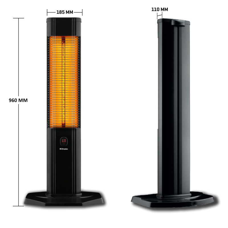 Dimplex Free Standing Outdoor and Indoor Heater 2kw - Black | DXOTDRFS2