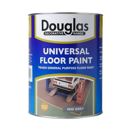 Douglas Universal Floor Paint 5 Litre - Mid Grey | DPJ5000G