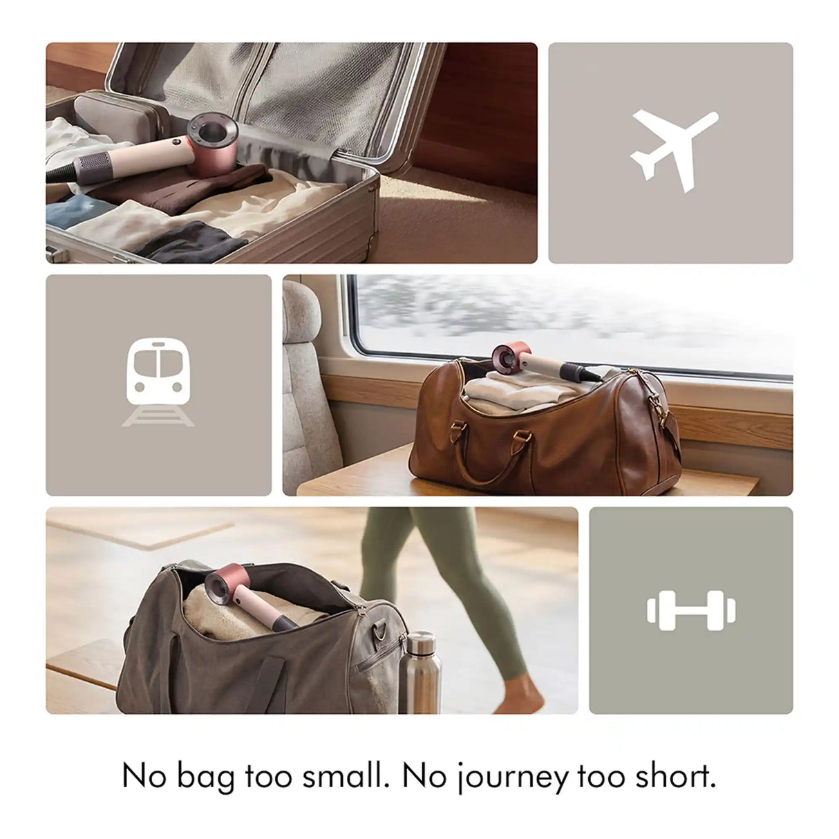 Dyson Supersonic Travel Hair Dryer - Ceramic Pink / Rose Gold | 492458-01