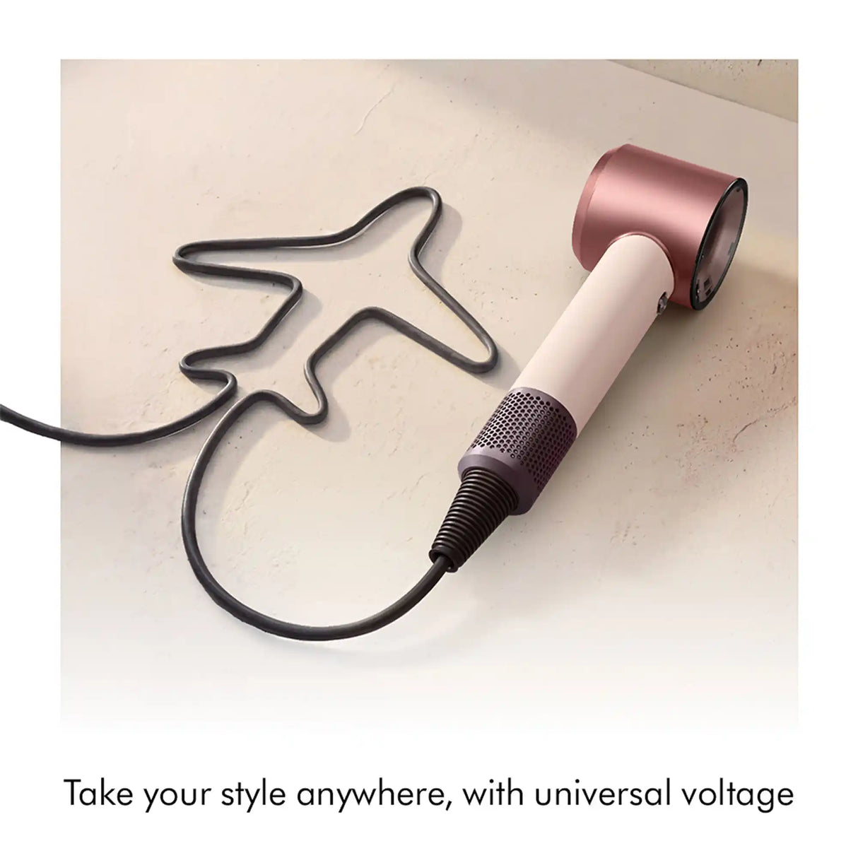 Dyson Supersonic Travel Hair Dryer - Ceramic Pink / Rose Gold | 492458-01