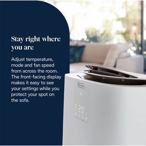 Delonghi Pinguino GentleJet Portable Air Conditioner 11500 BTU- White | AP98
