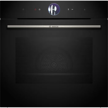 Bosch Series 8 Built In Single Oven with Steam Function - Black | HSG7364B1B