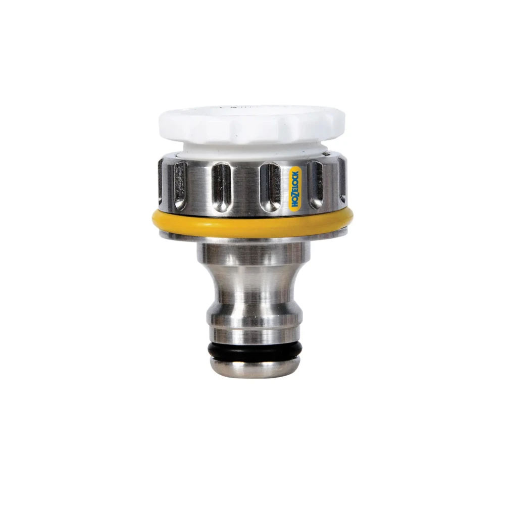 Hozelock 2041 Pro Metal Threaded Tap Connector 12.5-19mm (1/2-3/4in) | HOZ2041