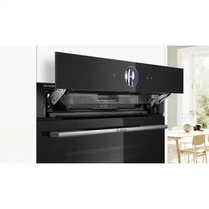 Bosch Series 8 Built In Single Oven with Steam Function - Black | HSG7364B1B