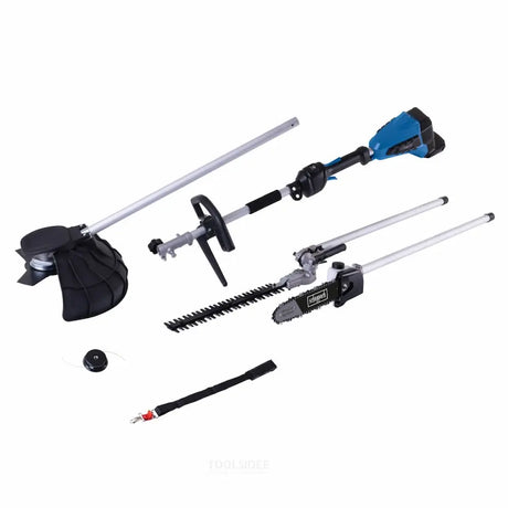 Scheppach Cordless 4 in 1 Garden Multi Tool with 4ah Battery | BCMFH400-X4AHKIT